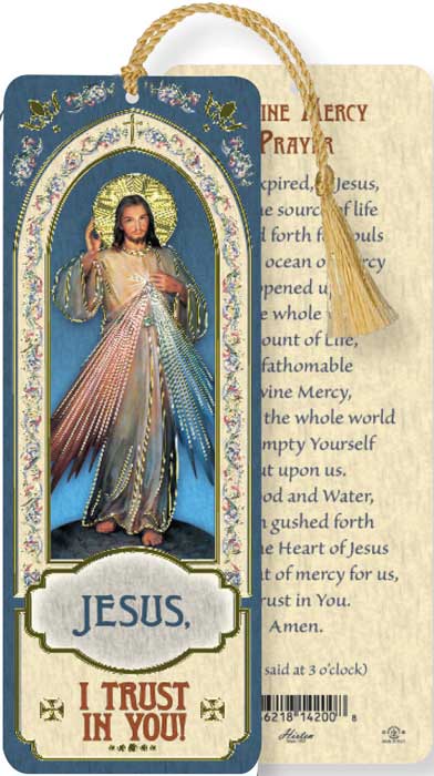 Divine Mercy Laminated Bookmark