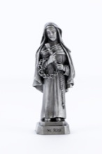 St. Rita Pewterette Statue