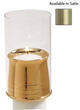 4" Bronze Regal Draft Resistant Candle Follower