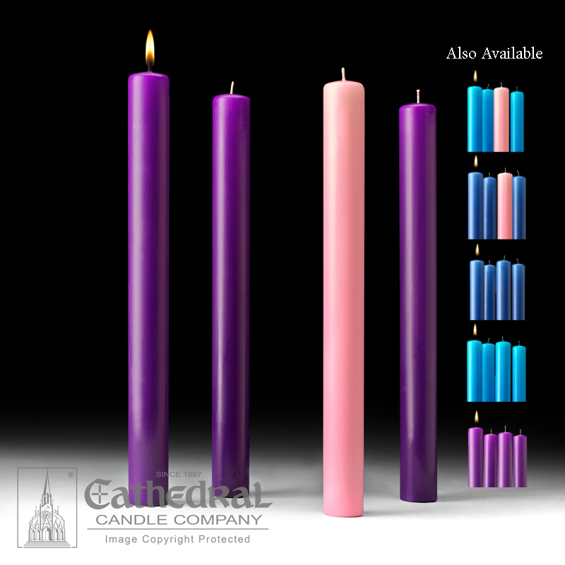 Advent Candle Sets - 1 1/2" x 12"