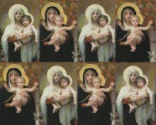 Madonna and Child Holy Cards (8-UP)