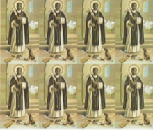 St. Martin De Porres 8-UP Holy Card