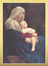 Madonna and Child Christmas Greeting Card