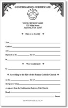 Confirmation Certificate Pad