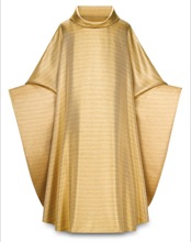 Plain Gothic Cut Gold Tiara Fabric Chasuble