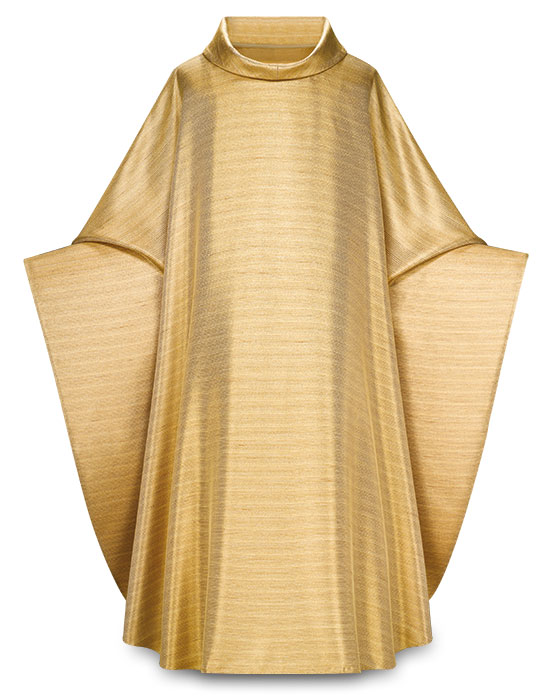 Plain Gothic Cut Gold Tiara Fabric Chasuble