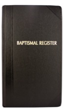 Baptism Register 9" x 14"