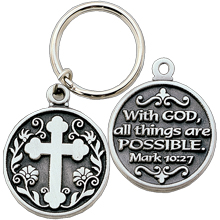 With GOD all things are POSSIBLE Key Chain