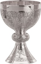 Apostles Sterling Silver Chalice and Bowl Paten