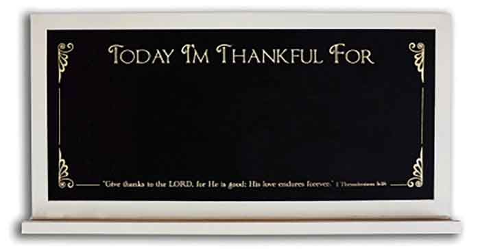 "Today I'm Thankful For" Chalkboard