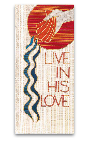 Live In His Love Lectern Cover