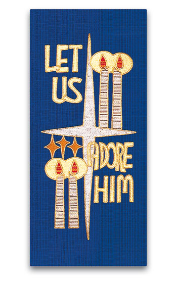 Let Us Adore Him Lectern Cover