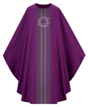 Purple Crown of Thorns Gothic Chasuble