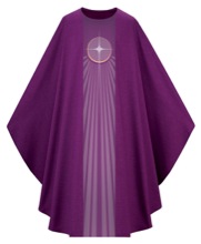 Purple Advent Star Gothic Chasuble