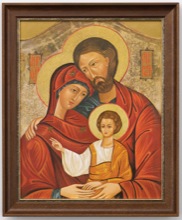 13" X 16" THE HOLY FAMILY ICON