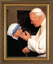 Pope John Paul II and Saint Teresa