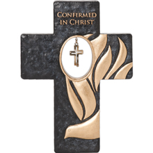 Sculpted Dove Confirmation Wall Cross