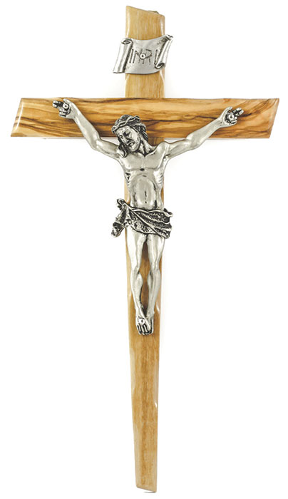 8" Olivewood Crucifix