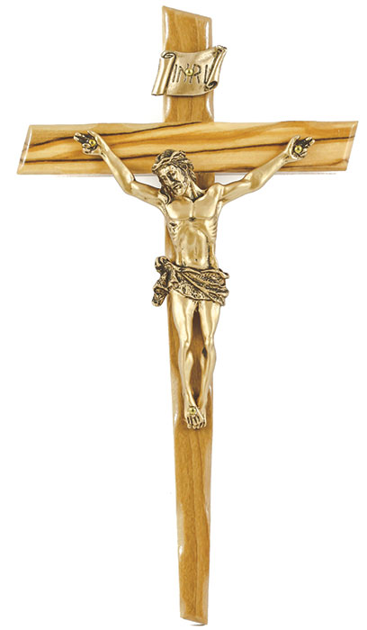 8 Olivewood Crucifix