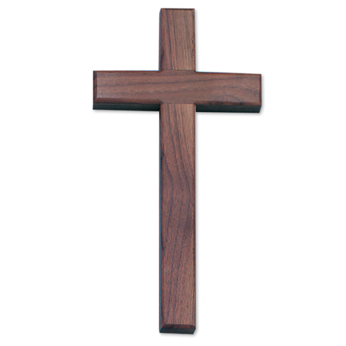 Oak Beveled Cross