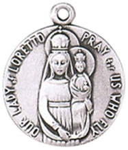 Our Lady of Loretto Pewter Pendant