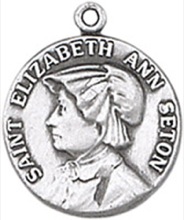 St. Elizabeth Ann Seton Pewter Pendant