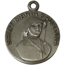 St. Maria Faustina | Pewter Pendant