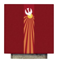 Red Holy Spirit Altar Cover