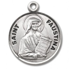 St. Faustina Sterling Silver Medal