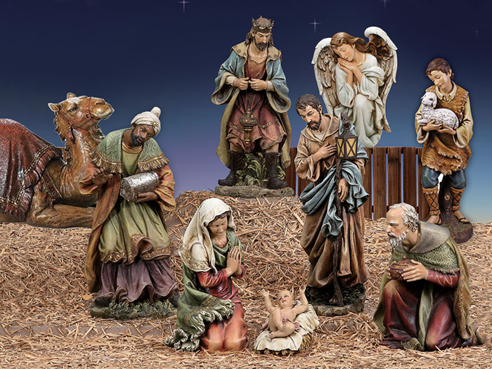 Large Indoor or Outdoor Nativity Set