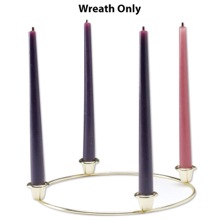 Gold Plated Advent Wreath - 10
