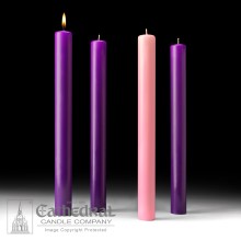 Purple and Pink Advent Candles