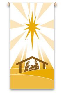Nativity Hanging Banner
