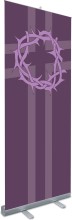 Crown of Thorns Roll-Up Standing Banner