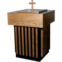 Classic Wood Design Baptismal Font