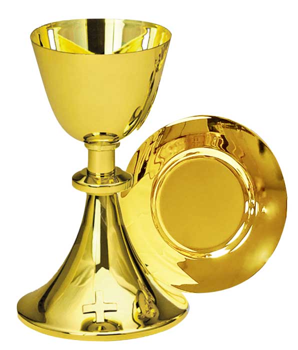 Gold Plated Chalice and Paten