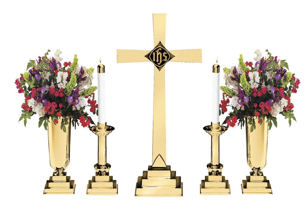 Radiant Brass Altar Set