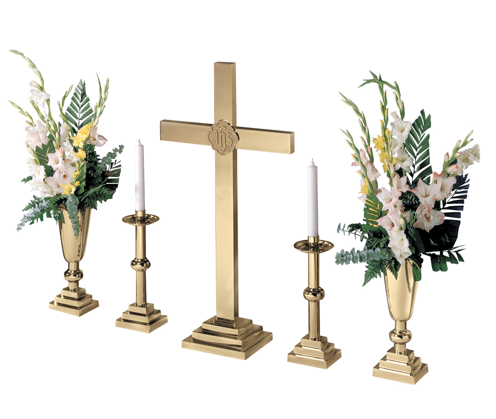 King of Kings Brass Complete Altar Set