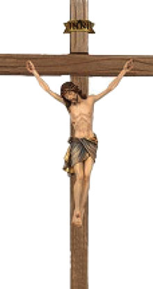 Processional Crucifix Colored