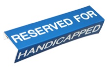 Reserved for Handicapped Sign