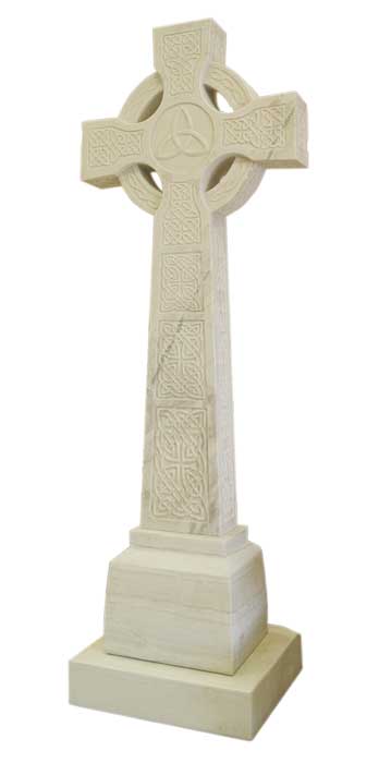 Standing Catholic Celtic Infinity Loop Marble Cross