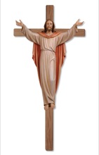Risen Christ Hand-carved Crucifix