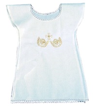 Angel Embroidered Infant Baptism Tunic