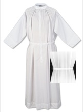 Clergy Fitted Alb - Cotton/Polyester Blend
