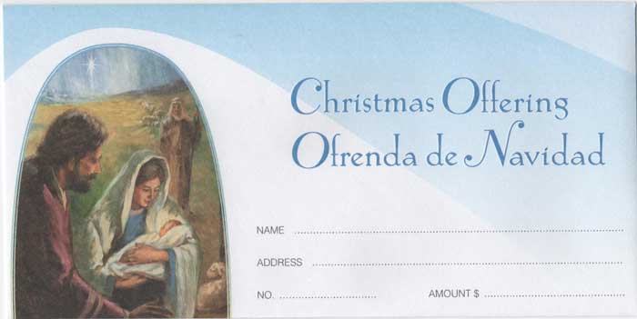 Bilingual Christmas Offering Envelope