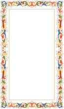 Florentine Border Holy Card (8-UP)