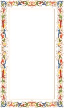 Florentine Border Holy Card (8-UP)