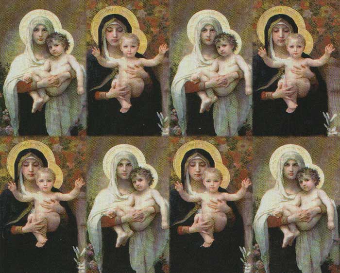 Madonna and Child Holy Cards (8-UP)