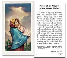 Madonna of the Street - Prayer to St. Aloysius