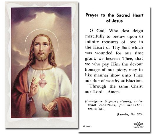 thumbnail interactive-video image 1 of Sacred Heart Of Jesus Consecration Prayer Card 1 of 14
